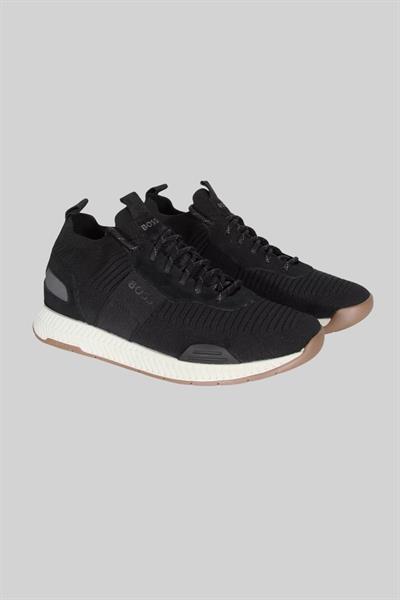 Boss Erkek Titanium Runn Knst Örgü Koşu Spor Ayakkabı Siyah 012