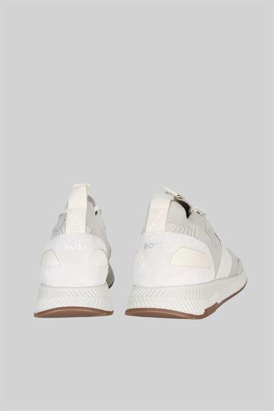 Boss Erkek Titanium Runn Knst Örgü Koşu Spor Ayakkabı Krem 131