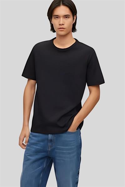Boss Erkek Yuvarlak Yaka Kısa Kollu T-Shirt Siyah