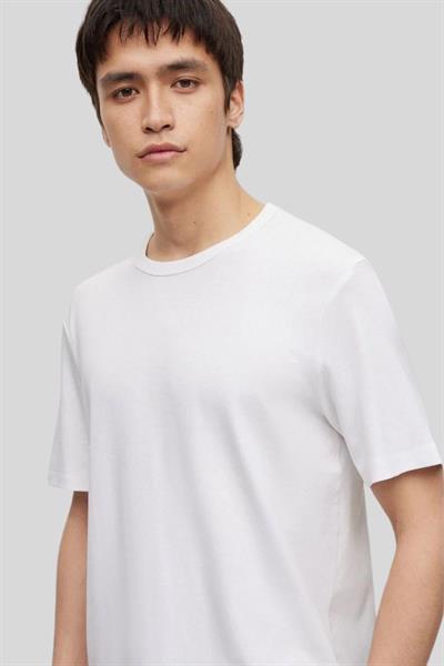 Boss Erkek Yuvarlak Yaka Kısa Kollu T-Shirt Beyaz