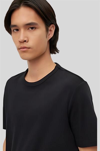 Boss Erkek Yuvarlak Yaka Kısa Kollu T-Shirt Siyah