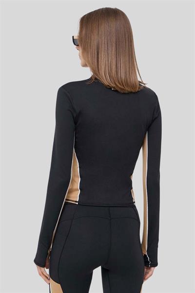 Boss Fermuarlı Kadın Sweatshirt Siyah