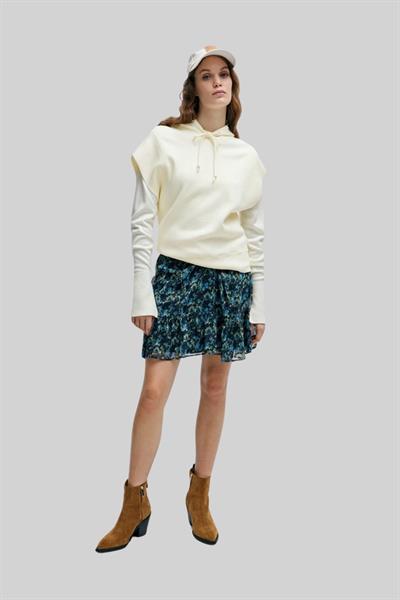 Boss Fiume Kolsuz Kapşüşonlü Sweatshirt Beyaz 118