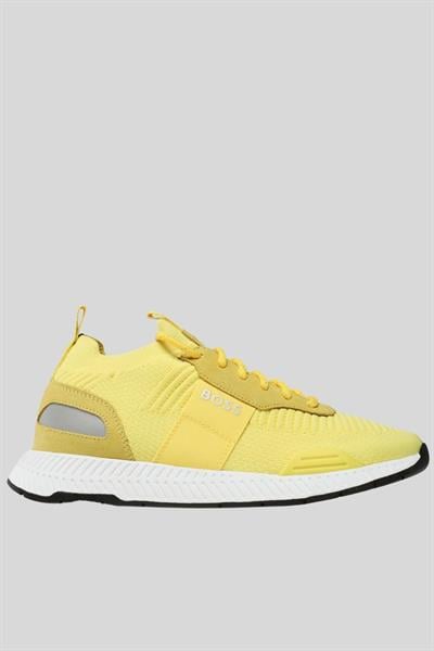 Boss Footwear Titanium Run Erkek Bağcıklı Spor Ayakkabı Sarı 760