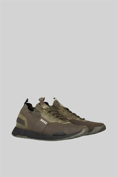 Boss Footwear Titanium Run Erkek Bağcıklı Spor Ayakkabı Haki 308