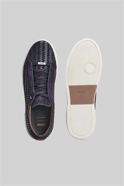 Boss Gary Tenn Erkek Deri Sneaker Mavi 401