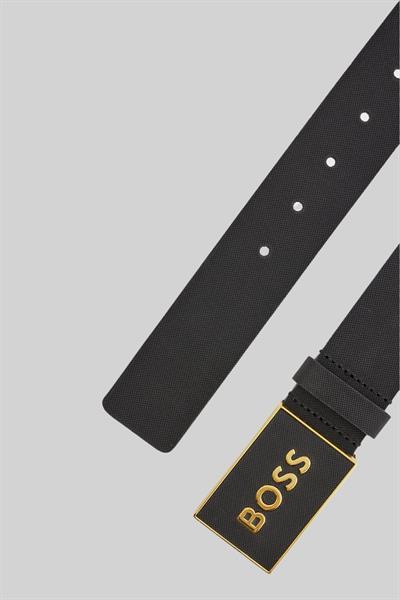 Boss Hakiki Deri Erkek Kemer Siyah 002