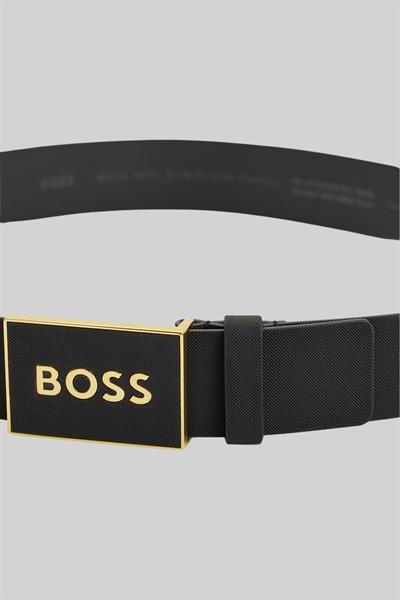 Boss Hakiki Deri Erkek Kemer Siyah 002