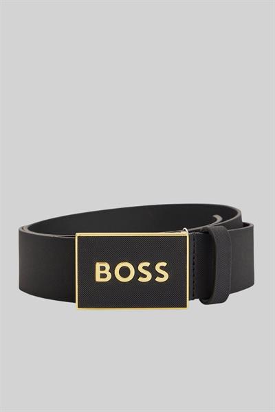 Boss Hakiki Deri Erkek Kemer Siyah 002