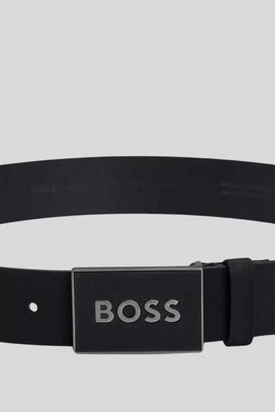 Boss Hakiki Deri Erkek Kemer Siyah 004