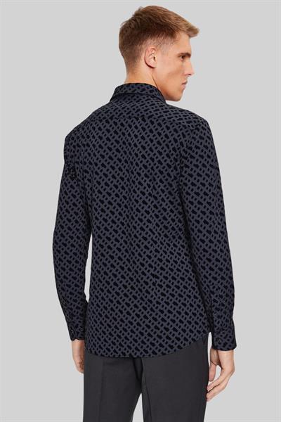 Boss Hank-Kent Erkek Gömlek Siyah