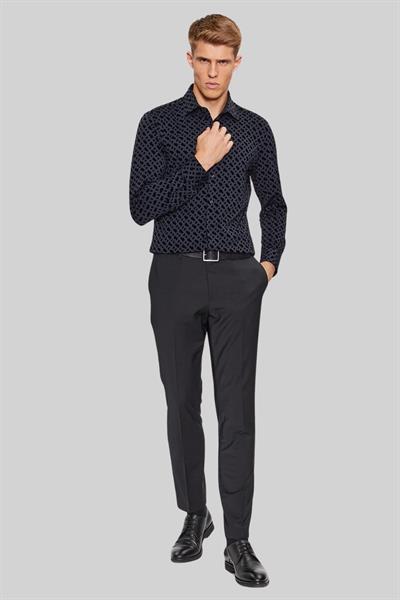 Boss Hank-Kent Erkek Gömlek Siyah