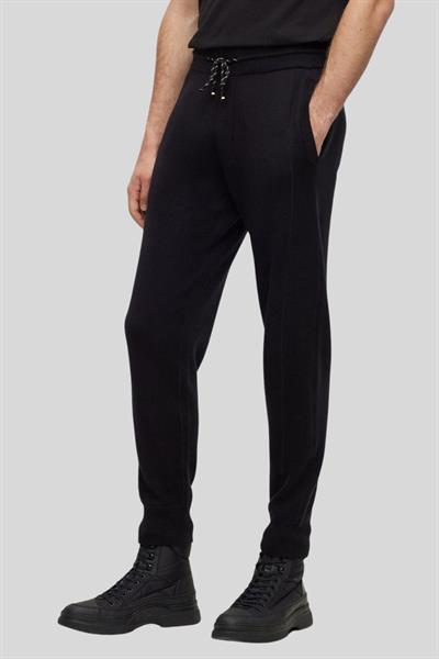 Boss Jogger Yünlü Erkek Eşofman Siyah