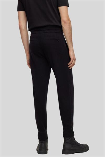Boss Jogger Yünlü Erkek Eşofman Siyah