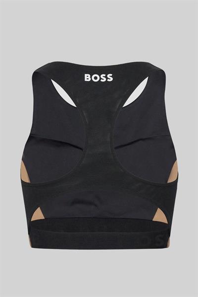 Boss Kadın Alica Logolu Üst Sütyen Siyah