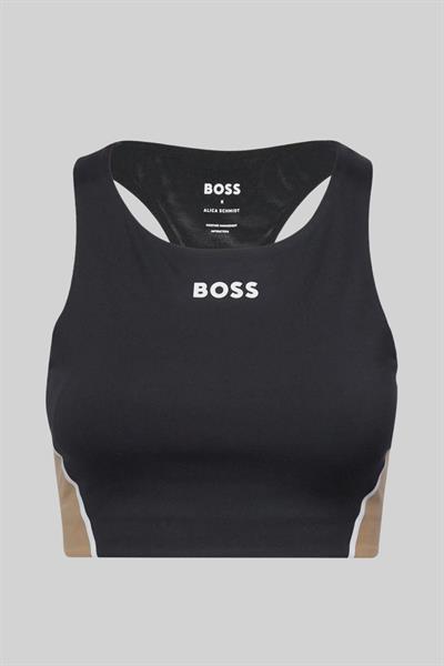 Boss Kadın Alica Logolu Üst Sütyen Siyah