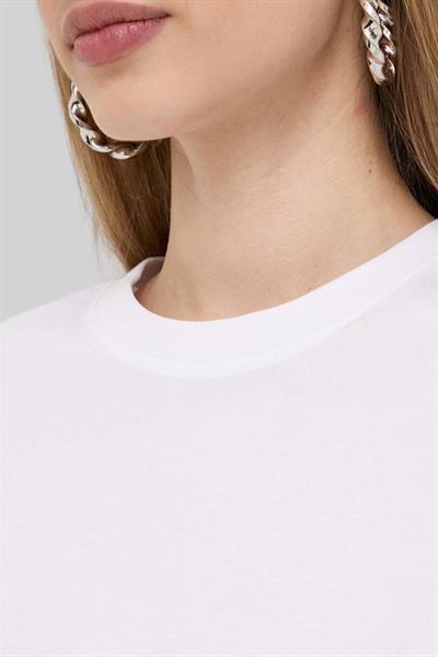 Boss Kadın Elpha Pamuklu T-Shirt Beyaz 100