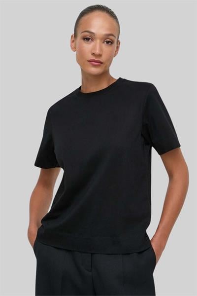 Boss Kadın Elpha Pamuklu T-Shirt Siyah