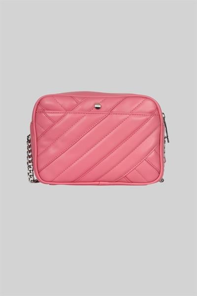 Boss Kadın Evelyn Marka Logo Detaylı Çapraz Omuz Çantası Pembe