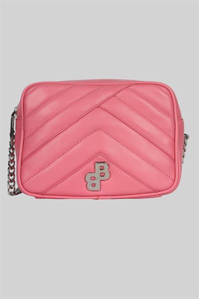 Boss Kadın Evelyn Marka Logo Detaylı Çapraz Omuz Çantası Pembe