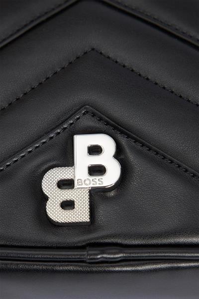 Boss Kadın Evelyn Marka Logo Detaylı Çapraz Omuz Çantası Siyah