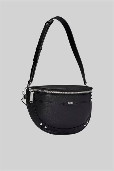 Boss Kadın Hakiki Deriden Yapılmış Bel Çantası Siyah