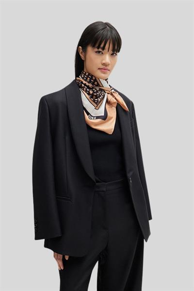 Boss Kadın İpek Şal Siyah 002