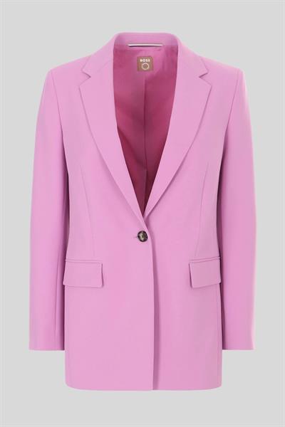 Boss Kadın Kapaklı Cepli Blazer Ceket Pembe
