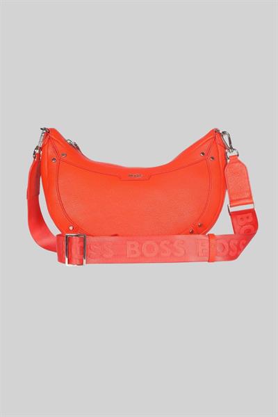 Boss Kadın Marka Logo Detaylı Omuz Çantası Turuncu 821