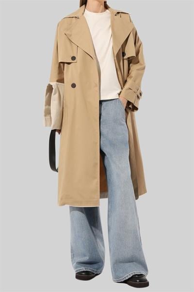 Boss Kadın Monogram Desenli Yuvarlak Yaka Oversize T-Shirt Beyaz 118