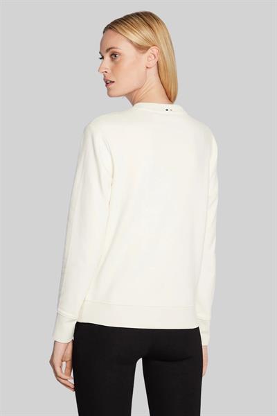 Boss Kadın Motifli Regular Fit Sweatshirt Beyaz 118