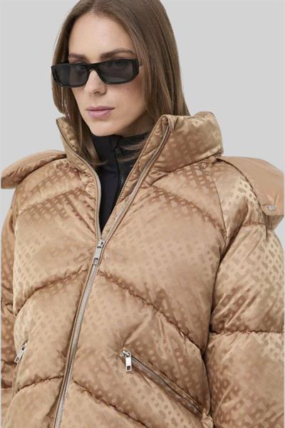 Boss Kadın Puffer Yalıtımlı Kapüşonlu Mont Bej 260