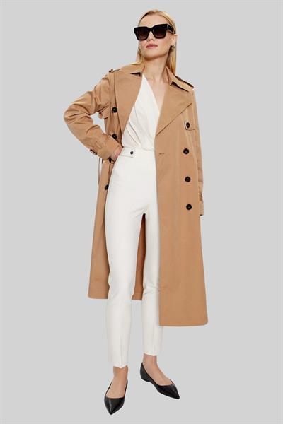 Boss Kadın Regular Fit Kumaş Pantolon Beyaz 118