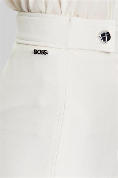 Boss Kadın Regular Fit Kumaş Pantolon Beyaz 118