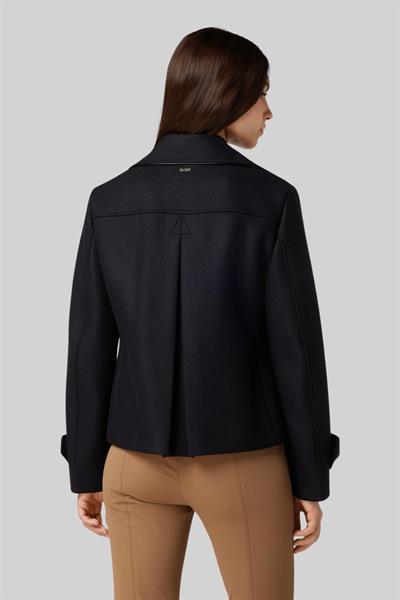 Boss Kadın Regular Fit Uzun Kollu Düğmeli Kruvaze Mont Siyah