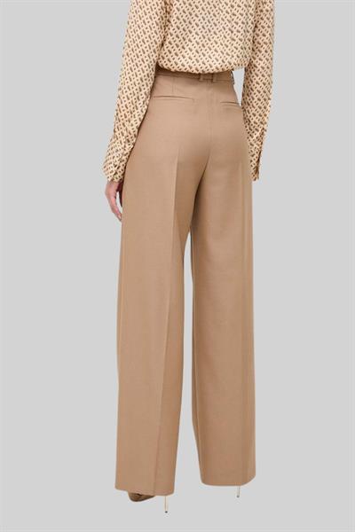 Boss Kadın Regular Fit Yün Pantolon Bej 260
