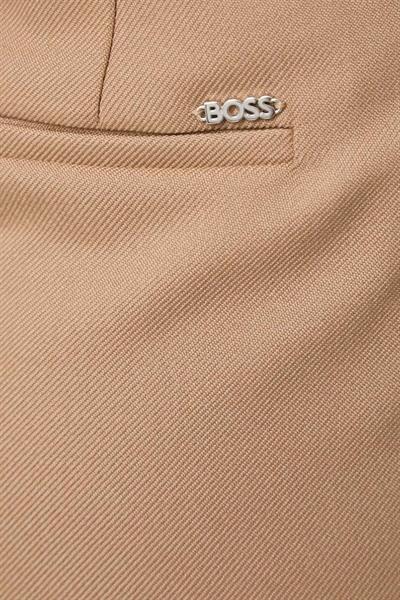Boss Kadın Regular Fit Yün Pantolon Bej 260