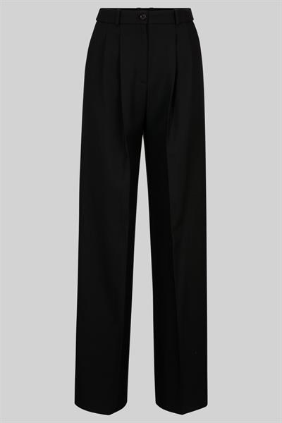 Boss Kadın Regular Fit Yün Pantolon Siyah