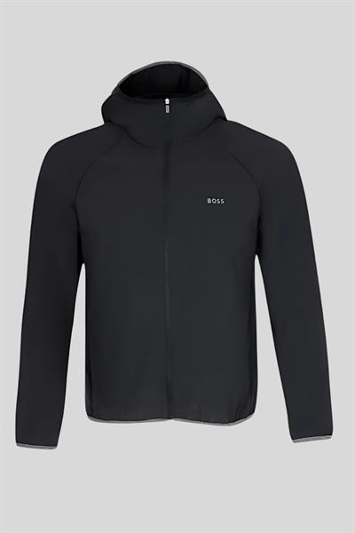Boss Kapüşonlu Ceket Siyah