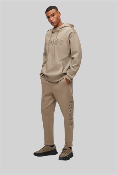 Boss Kapüşonlu Erkek Sweatshirt Yeşil