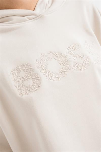 Boss Kapüşonlu Kadın Sweatshirt Beyaz 118