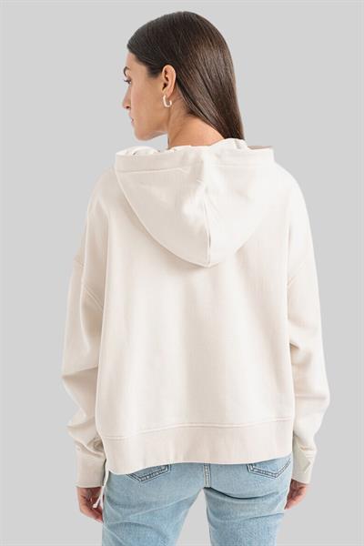 Boss Kapüşonlu Kadın Sweatshirt Beyaz 118