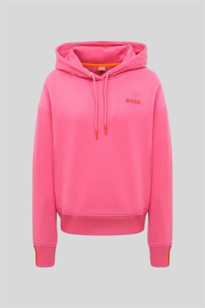 Boss Kapüşonlu Kadın Sweatshirt Pembe