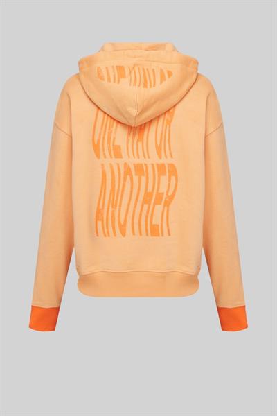 Boss Kapüşonlu Kadın Sweatshirt Turuncu