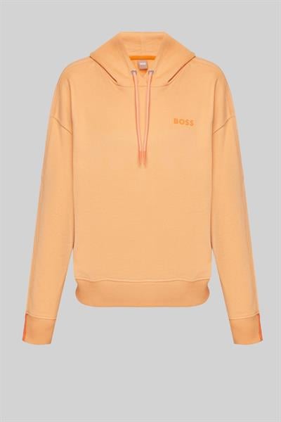 Boss Kapüşonlu Kadın Sweatshirt Turuncu