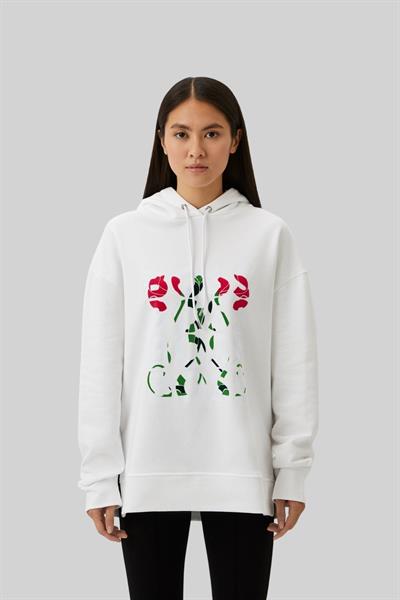 Boss Kapüşonlu Regular Fit Kadın Sweatshirt Beyaz 100