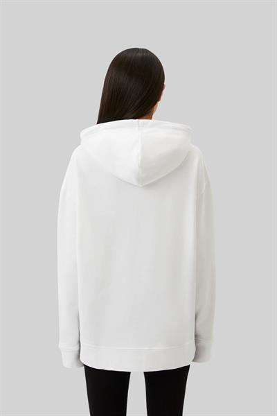 Boss Kapüşonlu Regular Fit Kadın Sweatshirt Beyaz 100