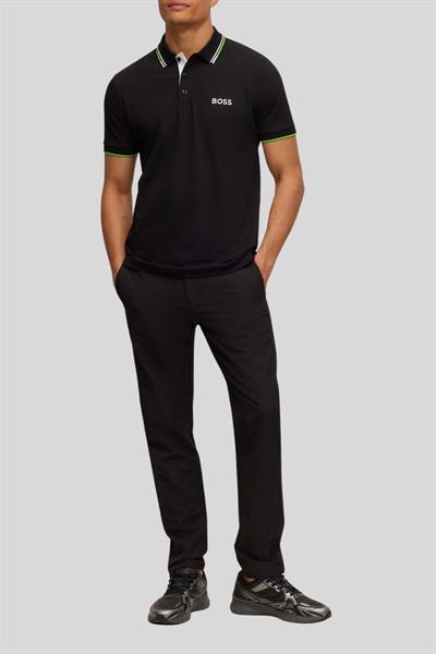 Boss Kolay Ütülenen Streç Slim Fit Chino Erkek Pantolon Siyah