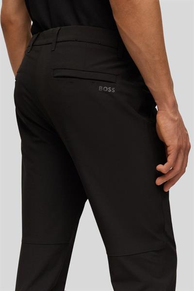 Boss Kolay Ütülenen Streç Slim Fit Chino Erkek Pantolon Siyah