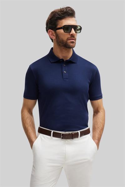 Boss L-Perry Erkek Polo Yaka T-Shirt Lacivert 404